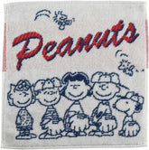 SNOOPY 史努比 棒球小子毛巾手帕  (白色)